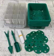 10 Pack Seedling Starter Trays Seed Trays with Humidity Adjustment Domes... - £19.05 GBP