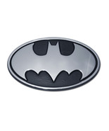 batman oval bat logo superhero dc comics chrome auto car emblem usa made - £31.63 GBP