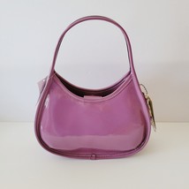 Coach CQ003 Coachtopia Ergo Crinkled Patent Leather Shoulder Bag Lilac Berry - $213.72