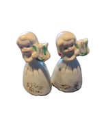 Vintage Bells Set Of 2 Girls Japanese Holiday Ornament Bells Very Rare - $917.65 MXN