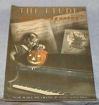 Etude Music Magazine October 1939 Halloween, Ingrid Bergman - £7.82 GBP