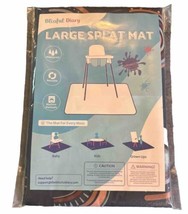 51x51 Inch Waterproof Splat Mat - Anti-Slip Floor Protector for High Cha... - £11.73 GBP