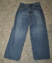 Girls Jeans Aeropostale Blue Loose Straight Denim Juniors Jeans-size 27x28 - £6.95 GBP