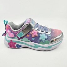 Skechers Snuggle Sneaks Silver Multicolor Girls Size 12 Sneakers - £31.49 GBP