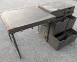 US Military Portable Officer&#39;s Field Desk Headquarters Table Trunk - £240.89 GBP