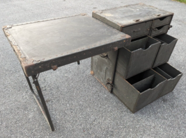 US Military Portable Officer&#39;s Field Desk Headquarters Table Trunk - £235.91 GBP