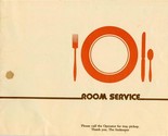 Brock Hotel Corporation Room Service Menu Hawaii 1982 - £12.63 GBP