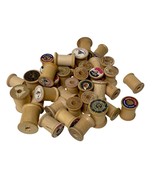 Mixed Lot of 38 Vintage Wooden Thread Spools Empty Sewing Crafts Decor - $276.80 MXN