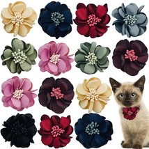 50PCS Flower Collar For Dogs Pets Removable Exquisite Fashion Bow Tie Co... - £57.25 GBP