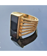 Authenticity Guarantee

VINTAGE GERMAN 14K YELLOW GOLD  BLACK ONYX TWIST... - $12,597.69 MXN