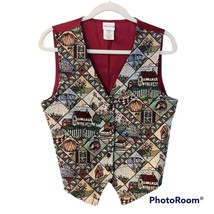 Vintage Bobbie Brooks Holiday Vest Size Small - Christmas, Thanksgiving, Spring, - £15.46 GBP