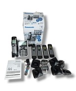 Panasonic Link2Cell Bluetooth Cordless Phone System 5 Handsets KX-TGF575 - £43.95 GBP