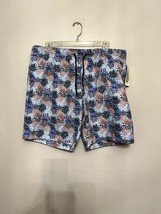 Con.Struct Men&#39;s Multi Color Floral Swim Trunks Slim Fit Drawstring XXL NWT - £13.22 GBP