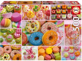 NEW Educa Jigsaw Puzzle 500 Pieces 19904 Sweet Party Collage - $20.27