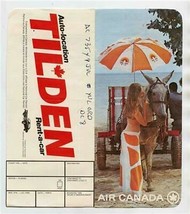 Air Canada Ticket Jacket Ticket &amp; Boarding Pass Sun Living 1976 - £15.48 GBP