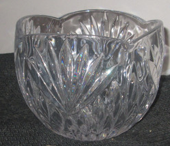 Princess House #950, Highlights Pattern, 24% Lead Crystal Rose Bowl -Germany NIB - £22.02 GBP