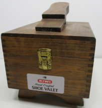 Vintage Handcrafted Kiwi Shoe Valet Wood Shoe Shine Box Only - $29.70