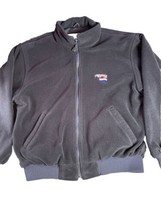 Vintage Pepsi Men’s Large Heavy Duty Fleece Long Sleeve Jacket Wear Guard Navy - £23.50 GBP