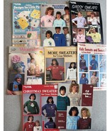 Vtg 80s Cross Stitch Patterns For Shirts Clothing Booklets - $13.83