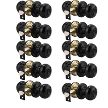 Probrico 10 Pack Round Privacy Door KnobThumb Turn Lock on The Inside Ke... - $90.06