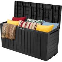 Durable 75 Gallon Deck Box Storage Patio Outdoor Garden Resin Waterproof... - $91.90+