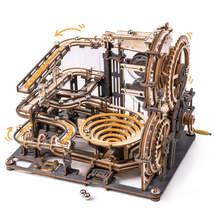 Robotime Wooden Puzzle Kits - Marble Night City, Coasters: Waterwheel, Cog, Lift - £43.42 GBP+