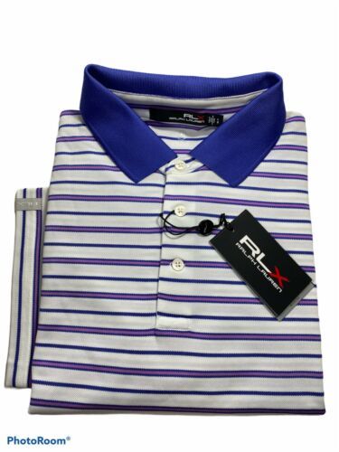 Primary image for RLX Ralph Lauren Men’s Polo Shirt.White Mu.Sz.L.NWT.MSRP $89.50