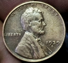 1939 D ~ Lincoln Wheat Cent - £5.43 GBP