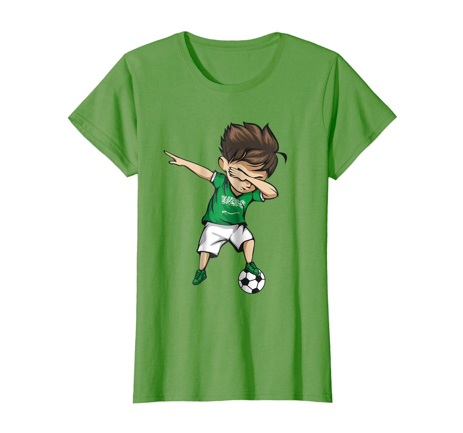 Sport Shirts - Dabbing Soccer Boy Saudi Arabia Jersey Shirt - Football Gift Wowe - $19.95 - $23.95