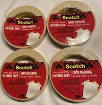 Scotch Masking Tape, Home And Office, Tan, Tape for 0.70&quot; Width, Beige  ... - £10.38 GBP