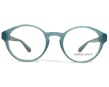 Giorgio Armani Eyeglasses Frames AR 7002 5034 Clear Blue Round 48-20-140 - $121.33