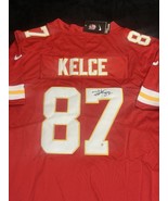Travis Kelce Signed Kansas City Chiefs Football Jersey COA - $3,782.36 MXN