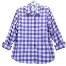 Orvis Button-Up Shirt Plaid Long Sleeve Lightweight Cotton Top Womens Sz 14 - $13.86