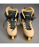 Vintage Urban Style Aggressive Inline Skates Tan Teal Black Size 10.5 - $297.00