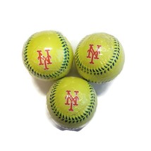 Franklin Sports New York Mets Soft Cushioned Foam Baseballs 3 Pack Yellow Kids - £11.60 GBP