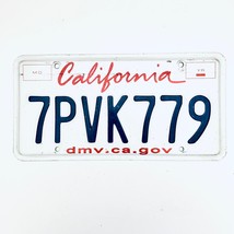  United States California Lipstick Passenger License Plate 7PVK779 - £13.23 GBP