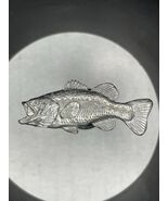 Large Mouth Bass 40 GG Harris Fine Pewter 1998 apel pin police - $15.84