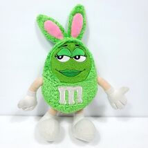 M&amp;M&#39;s Candy Green Easter Bunny Plush Stuffed Animal M And M 11in shoes d... - €14,54 EUR