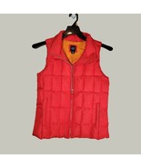 Gap Puffer Vest Womens XS Outerwear Sleeveless Red - $13.98