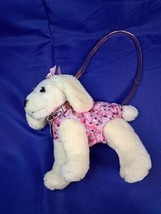 Poochie &amp; Co Little Girls Plush Pink Dog Animal Purse Handbag- Toy - £9.74 GBP