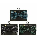 Laurant Bennet Men&#39;s Poly Woven Paisley Banded Bow Tie (3 Color Set) - £6.29 GBP