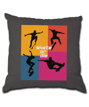 Skate sk8 or die Pillow (Cover and Pillow Included) - £17.25 GBP