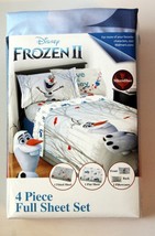 Disney Frozen II 4 Piece Full Sheet Set (New) Olaf - £23.29 GBP