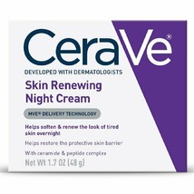 CeraVe Skin Renewing Night Cream, Fragrance Free, 1.7 oz.. - £31.84 GBP