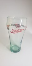 Enjoy Coca Cola Christmas Replacement Glass w Red Bells &amp;  Holly Libby Coke - £4.68 GBP