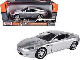 Aston Martin DB9 Coupe Silver Metallic &quot;Timeless Legends&quot; 1/24 Diecast M... - $39.28