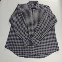 Zachary Prell Long Sleeve Shirt Men’s Size XL Gray Blue Brown Plaid Button Up image 10
