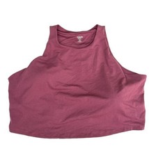 Old Navy Active Powerchill Light Support Padded Bra Go Dry Tank Top Maroon 4X - £11.18 GBP