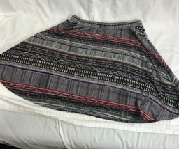 Mossimo Supply Womens Sz XS Multicolor Print Skirt Knit F16821422 Elastic Waist - £9.76 GBP
