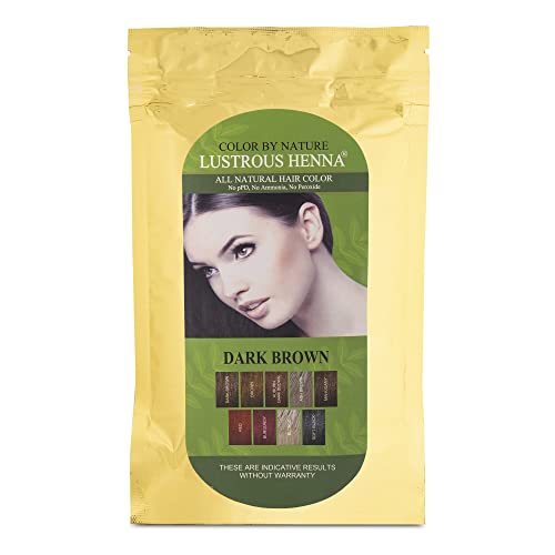 Dark Brown Color By Nature Lustrous Henna 200 grams
